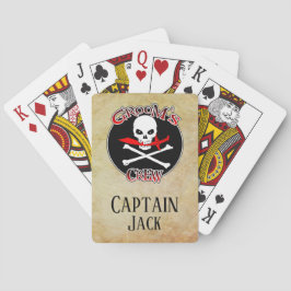 Crew des personalisierten Grooms Spielkarten