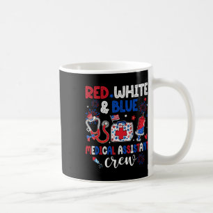 Crew des roten, weißen und blauen medizinischen Is Kaffeetasse