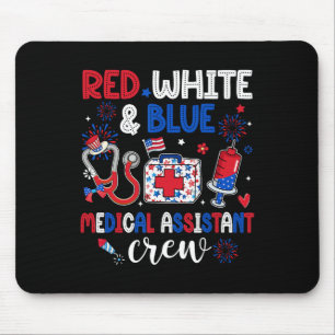 Crew des roten, weißen und blauen medizinischen Is Mousepad