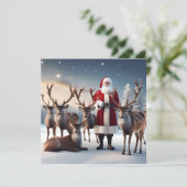 Crew des Weihnachtsmannes: Weihnachtsfeiertage mit Save The Date (Stehend Vorderseite)