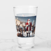 Crew des Weihnachtsmannes: Weihnachtsmann-Posen-Re Glas (Rückseite)