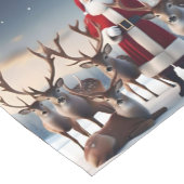 Crew des Weihnachtsmannes: Weihnachtsmann-Posen-Re Kurzer Tischläufer (Ecke)