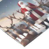 Crew des Weihnachtsmannes: Weihnachtsmann-Posen-Re Tischdecke (Schrägansicht)