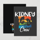 Crew Dialysis Nurse Nephrologie Niere Nierenkolade Dankeskarte (Vorne/Hinten)