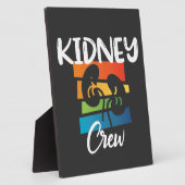 Crew Dialysis Nurse Nephrologie Niere Nierenkolade Fotoplatte (Seite)