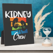 Crew Dialysis Nurse Nephrologie Niere Nierenkolade Fotoplatte (Seite)