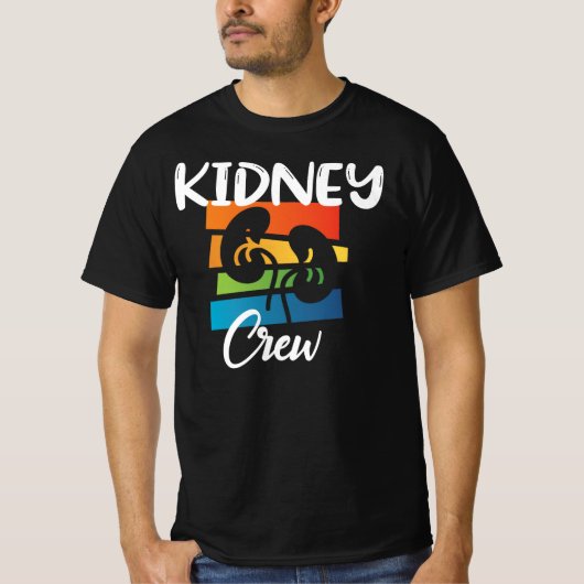 Crew Dialysis Nurse Nephrologie Niere Nierenkolade T-Shirt (Vorderseite)