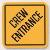 Crew-Eingang Hard-Plastic-Untersetzer Getränkeuntersetzer (Vorderseite)