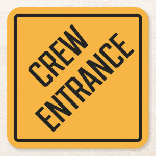 Crew Einstiegspapier Untersetzer