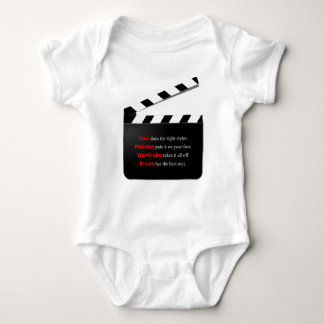 Crew Film Tot Haar und Makeup Baby Strampler