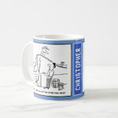Crew Fischer Skipper & Boat Funny Kaffeetasse (Vorderseite Links)