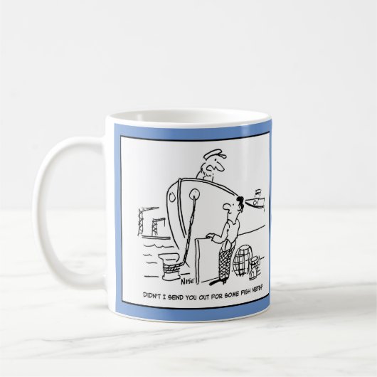 Crew Fischer Skipper & Boat Funny Kaffeetasse (Links)