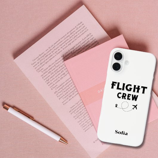 Crew-Flugflugzeug mit modernem Flug Case-Mate iPhone Hülle