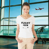 Crew-Flugflugzeug mit modernem Flug T-Shirt