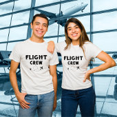 Crew-Flugflugzeug mit modernem Flug T-Shirt