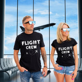 Crew-Flugflugzeug mit modernem Flug T-Shirt