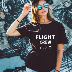 Crew-Flugflugzeug mit modernem Flug T-Shirt