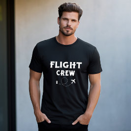 Crew-Flugflugzeug mit modernem Flug T-Shirt