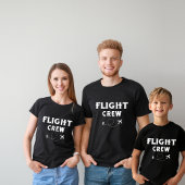 Crew-Flugflugzeug mit modernem Flug T-Shirt