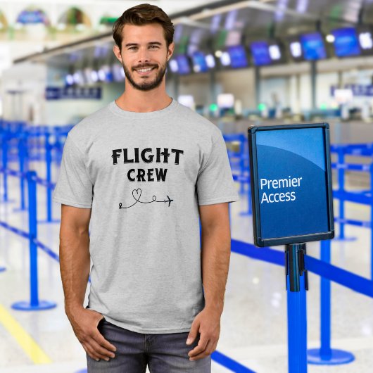 Crew-Flugflugzeug mit modernem Flug T-Shirt