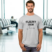 Crew-Flugflugzeug mit modernem Flug T-Shirt