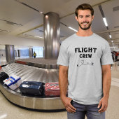 Crew-Flugflugzeug mit modernem Flug T-Shirt