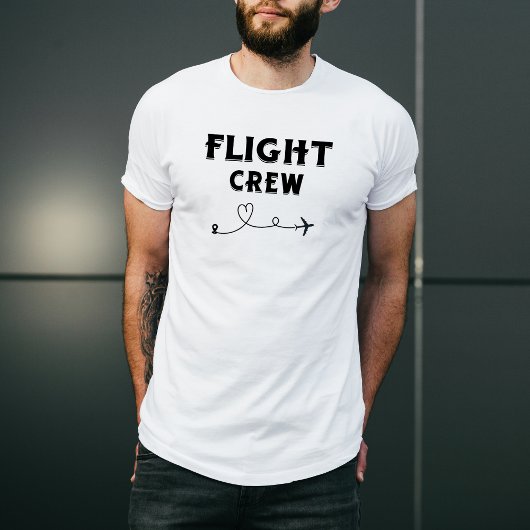 Crew-Flugflugzeug mit modernem Flug T-Shirt
