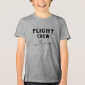 Crew-Flugflugzeug mit modernem Flug Tri-Blend Shirt (Vorderseite)