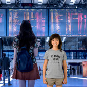 Crew-Flugflugzeug mit modernem Flug Tri-Blend Shirt