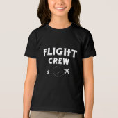 Crew-Flugflugzeug mit modernem Flug Tri-Blend Shirt (Vorderseite)