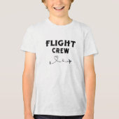 Crew-Flugflugzeug mit modernem Flug Tri-Blend Shirt (Vorderseite)
