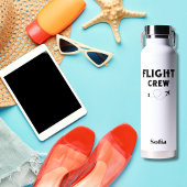 Crew-Flugflugzeug mit modernem Flug Trinkflasche