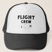 Crew-Flugflugzeug mit modernem Flug Truckerkappe (Vorderseite)