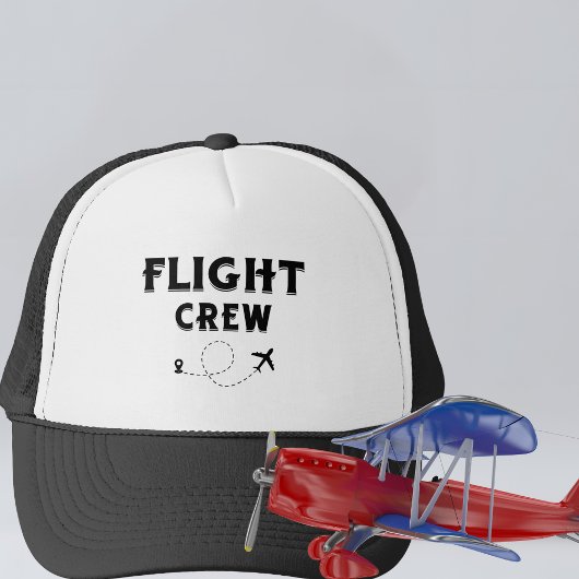 Crew-Flugflugzeug mit modernem Flug Truckerkappe