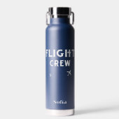 Crew-Flugflugzeug mit Niedlichem Blau Trinkflasche (Vorne)