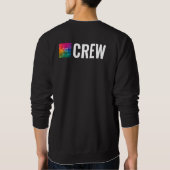 Crew für beidseitige Druckgeräte Sweatshirt (Rückseite)