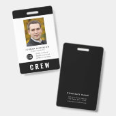 Crew für das Foto mit benutzerdefinierten Farbkomb Ausweis (Vorder- & Rückseite)