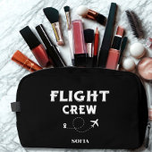 Crew für den Flug in der Reisegruppe Waschbeutel