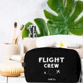 Crew für den Flug in der Reisegruppe Waschbeutel