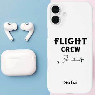 Crew für den Reiseflug Flugzeug Herzfamilie Urlaub iPhone 16 Plus Hülle