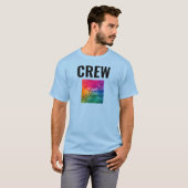 Crew für die Vorderseite und Rückseite Ihr Logo T-Shirt (Vorne ganz)
