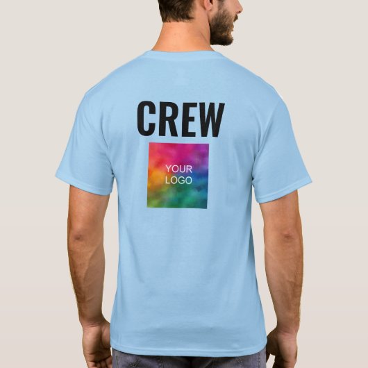 Crew für die Vorderseite und Rückseite Ihr Logo T-Shirt (Rückseite)