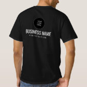 Crew für doppelseitige Design-Logos T-Shirt (Rückseite)