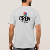 Crew für doppelseitige Logogestaltung T-Shirt (Rückseite)
