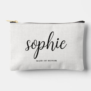 Crew für einfache Namen Hochzeit Party Bridesmaid Zubehörtasche