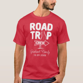 Crew für Familienfahrten Typografie RV Camper Trav T-Shirt