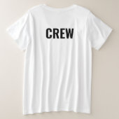 Crew für Frauen plus große Tshirts (Design Rückseite)