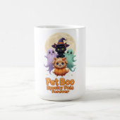 Crew für Haustiere - Niedliche Geister mit Katze u Kaffeetasse (Mittel)