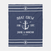 Crew für Leben Wassersport Moderner Individuelle N Fleecedecke (Vorderseite)