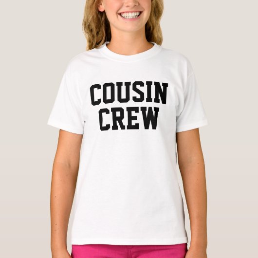 Crew für personalisierte Cousin T-Shirt (Vorderseite)
